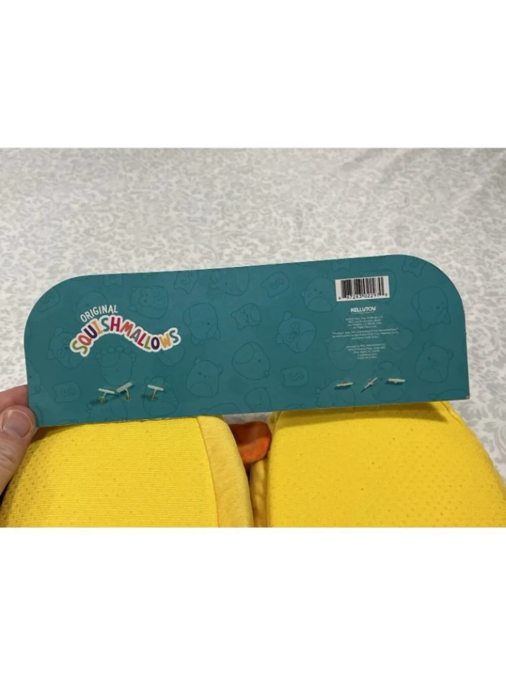 Squishmallow Bijan Dumbo Octopus Slippers Big Kids Size 2-3 KELLYTOY